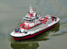 Charger l'image dans la galerie, 1/35 Los Angeles No. 2 Fire Boat Remote Control Model Hand-assembled Ship Model Kit NO.7570