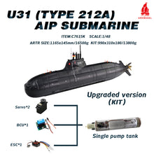 画像をギャラリービューアに読み込む, Arkmodel 1/48 Type 212 A German Submarine U-Boat U31 Aip RC Attack Submarines Deutsche Navy Marine Remote Control Sub No.C7615K