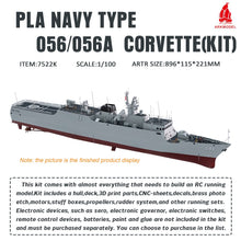 Load image into Gallery viewer, ARKMODEL 1/100 PLA NAVY Type 056 KIT 056A  Model Ship RC Boat  Unassembled Kit  Boats  Remote Control Boat