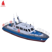 Carica l'immagine nel visualizzatore di Gallery, ARKMODEL 1/32 German Rhine River Water Police Force Patrol Boat Wasserschutzpolizei WSP-2 7559K