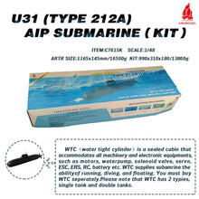 画像をギャラリービューアに読み込む, Arkmodel 1/48 Type 212 A German Submarine U-Boat U31 Aip RC Attack Submarines Deutsche Navy Marine Remote Control Sub No.C7615K