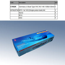 Charger l'image dans la galerie, Arkmodel 1/48 allemand U-Boat Type VIIC RC sous-marin maquettes en plastique Hobby Kit/RTR 7602K