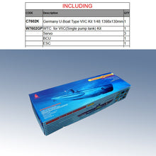 Charger l'image dans la galerie, Arkmodel 1/48 allemand U-Boat Type VIIC RC sous-marin maquettes en plastique Hobby Kit/RTR 7602K