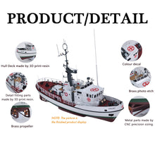 Charger l'image dans la galerie, Arkmodel 1/48 polonais Halny sauvetage bateau SAR navire avec des détails délicats Stable voile non assemblé Kits RC échelle modèle bateau KIT