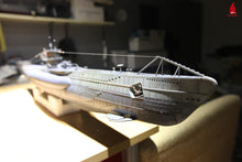 Charger l'image dans la galerie, Arkmodel 1/48 allemand U-Boat Type VIIC RC sous-marin maquettes en plastique Hobby Kit/RTR 7602K