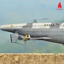 Charger l'image dans la galerie, Arkmodel 1/48 allemand U-Boat Type VIIC RC sous-marin maquettes en plastique Hobby Kit/RTR 7602K