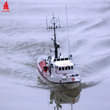 Charger l'image dans la galerie, Arkmodel 1/48 polonais Halny sauvetage bateau SAR navire avec des détails délicats Stable voile non assemblé Kits RC échelle modèle bateau KIT