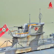 Charger l'image dans la galerie, Arkmodel 1/48 allemand U-Boat Type VIIC RC sous-marin maquettes en plastique Hobby Kit/RTR 7602K