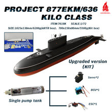 Cargar imagen en el visor de la galería, Arkmodel 1/72 Project 877EKM/636 Kilo Class Attack Submarine Plastic RC Model KIT 7616