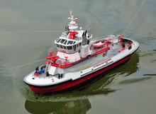 Charger l&#39;image dans la galerie, 1/35 Los Angeles No. 2 Fire Boat Remote Control Model Hand-assembled Ship Model Kit NO.7570
