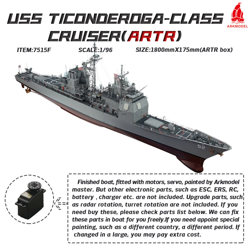 ARKMODEL 1/96 USS Ticonderoga Class Bunker Hill CRUISER United States –  ARKMODEL-HOBBY