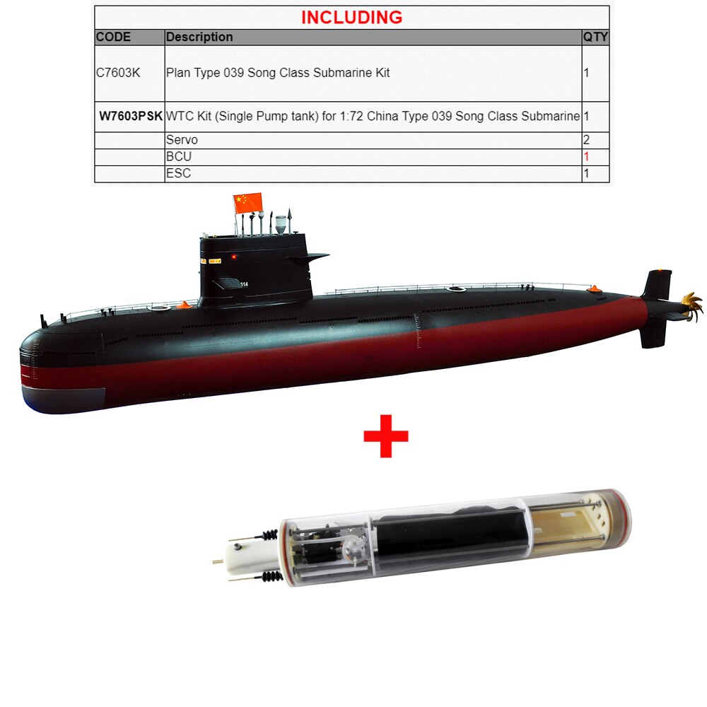 Arkmodel KIT 1 72 China Type 039 Song Class RC Submarine Plastic Scal ARKMODEL HOBBY