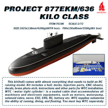 画像をギャラリービューアに読み込む, Arkmodel 1/72 Project 877EKM/636 Kilo Class Attack Submarine Plastic RC Model KIT 7616

